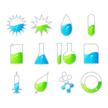 Bilim enerji, vector Icon set