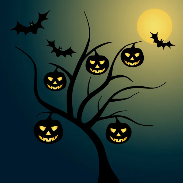 Halloween-Baum — Stockvektor