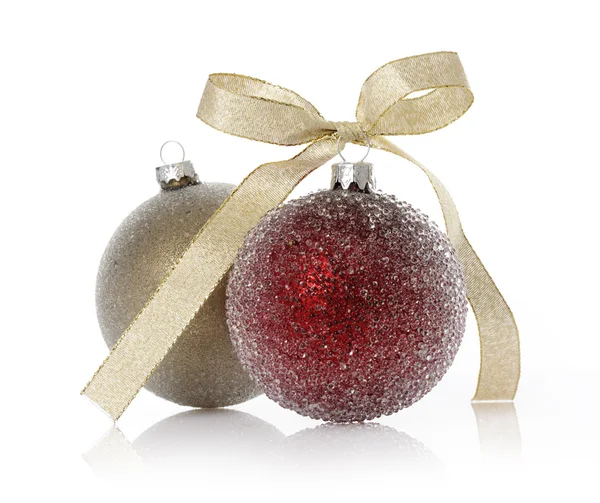 Two baubles — Stock Photo, Image