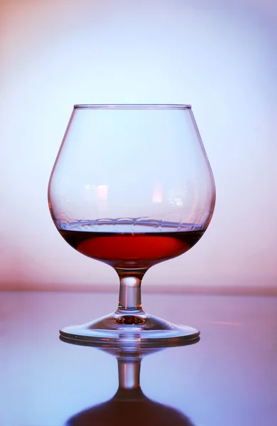 Glas mit Cognac — Stockfoto