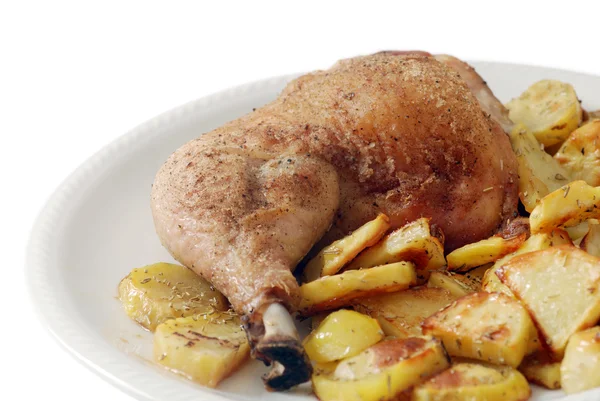 stock image Chicken with potatoes