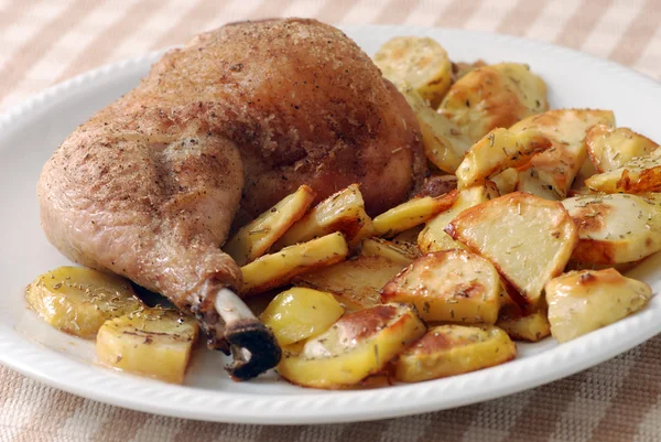 Stock image Chicken with potatoes