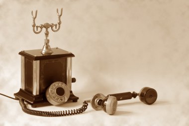 Vintage telephone clipart