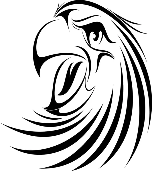 Cara de águila — Archivo Imágenes Vectoriales