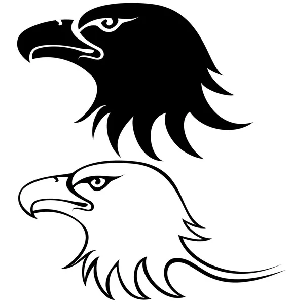 Cara de águila — Archivo Imágenes Vectoriales
