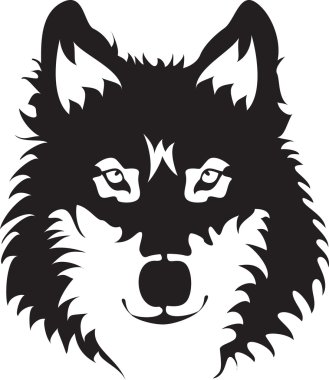 Wolf Face clipart