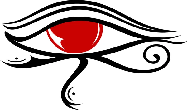 Ägyptisches Auge raa 2 — Stockvektor