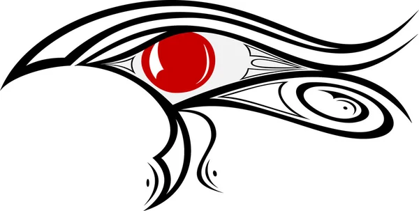 埃及人用于眼部 raa 1 — 图库矢量图片