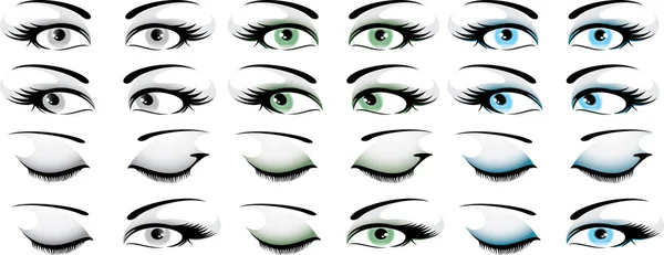 Les yeux fixés — Image vectorielle