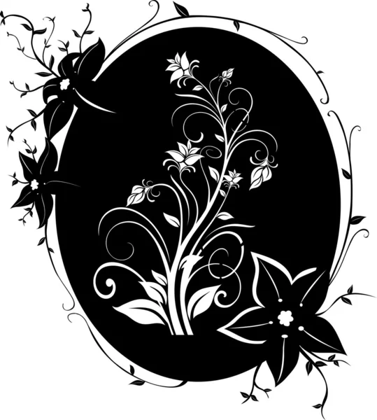 Cadre de fleurs 02 — Image vectorielle