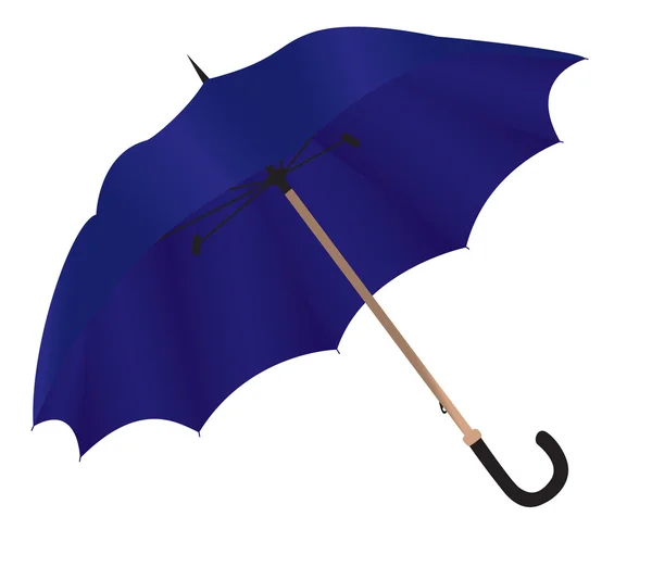 Dark blue umbrella — Stock Vector