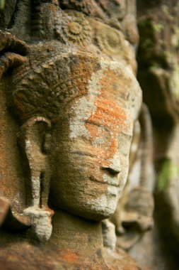 Smiling faces in the Temple of Bayon clipart