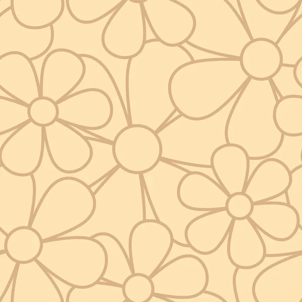 꽃 벡터 원활한 패턴 — 스톡 벡터