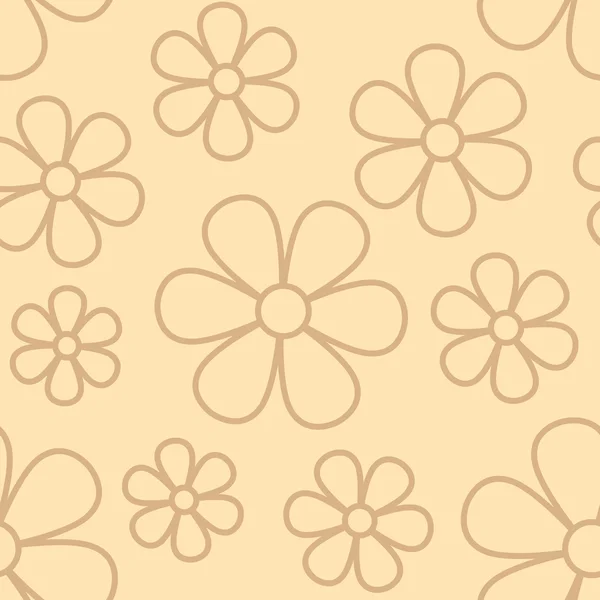 花のベクトルのシームレスな pattern_1 — ストックベクタ