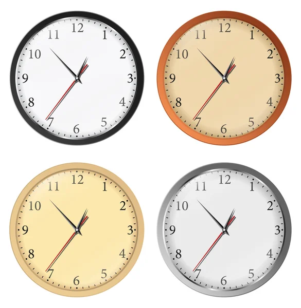 Horloges vectorielles — Image vectorielle