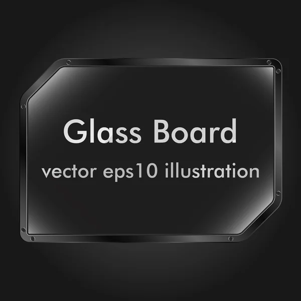 Junta de vidrio vectorial — Archivo Imágenes Vectoriales