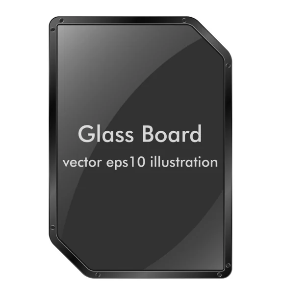 Üveg board — Stock Vector
