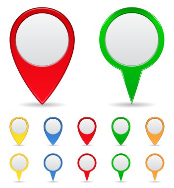 Map Markers clipart