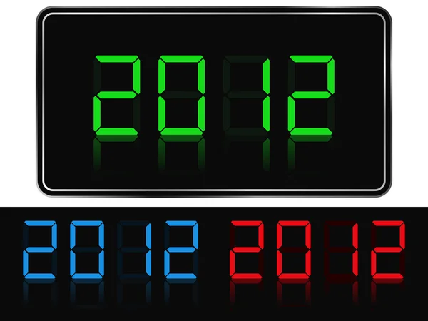 新しい 2012 年の桁のベクトル — ストックベクタ