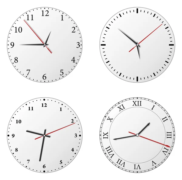 Relojes vectoriales — Vector de stock