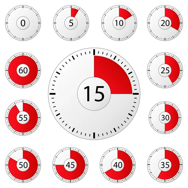 Vector Timers — Stock Vector