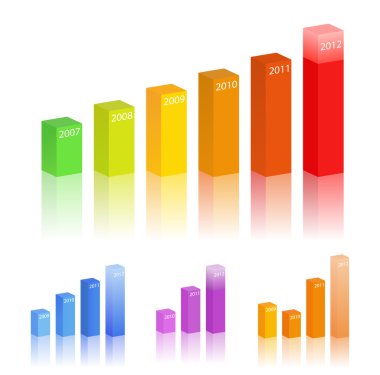 Bar graphs clipart