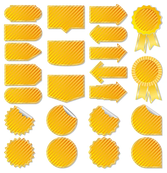 Yellow Price Tags — Stock Vector