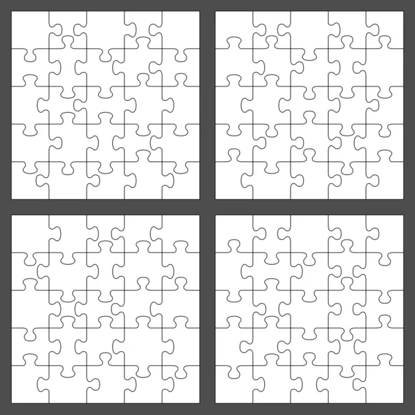 Vector puzzels — Stockvector