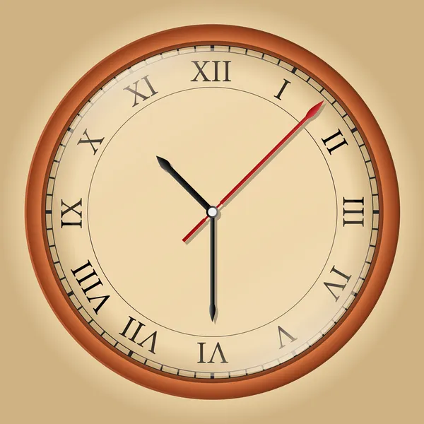 Стенные часы — стоковый вектор