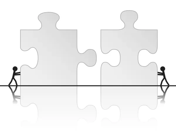 Budování puzzle — Stockový vektor