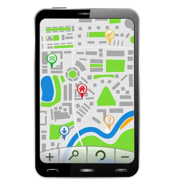 GPS navigator — Stok Vektör