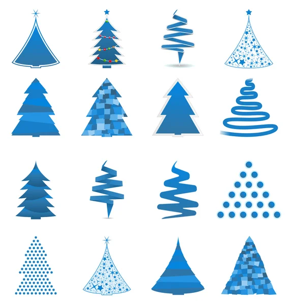 Абстрактные рождественские деревья — стоковый вектор