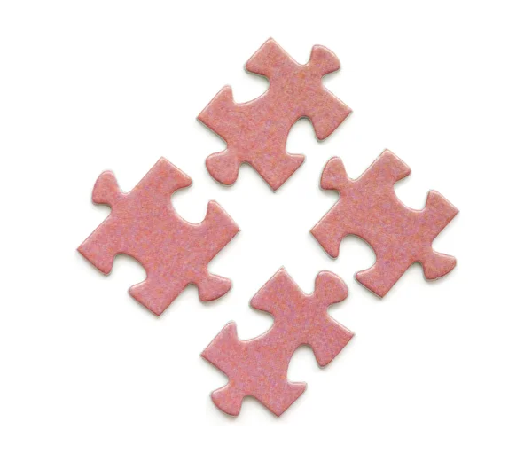 Pezzi puzzle puzzle — Foto Stock