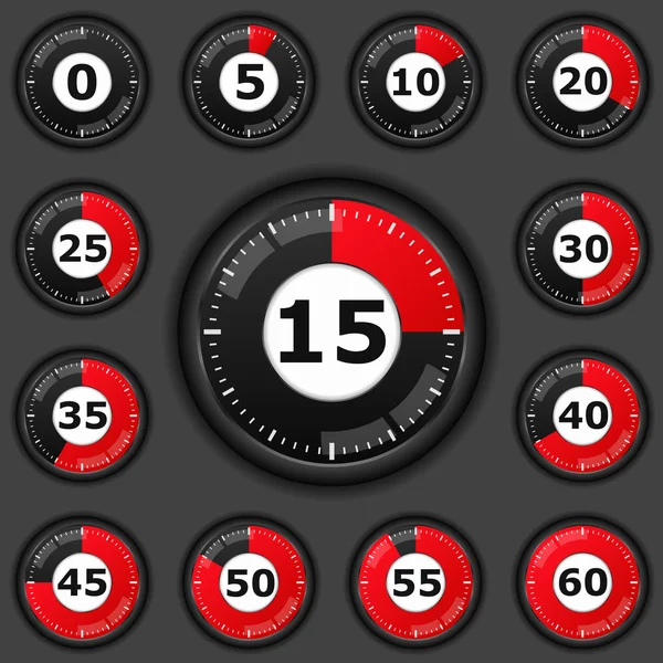 Timers — Stock Vector