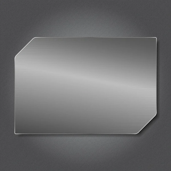 Plaque métallique — Image vectorielle