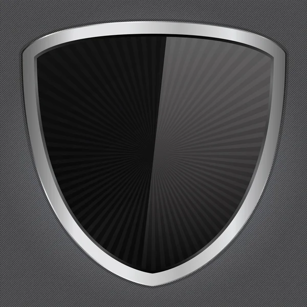 Black shield — Stock Vector