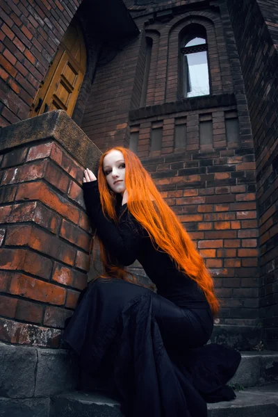 Redhead girl — Stock Photo, Image