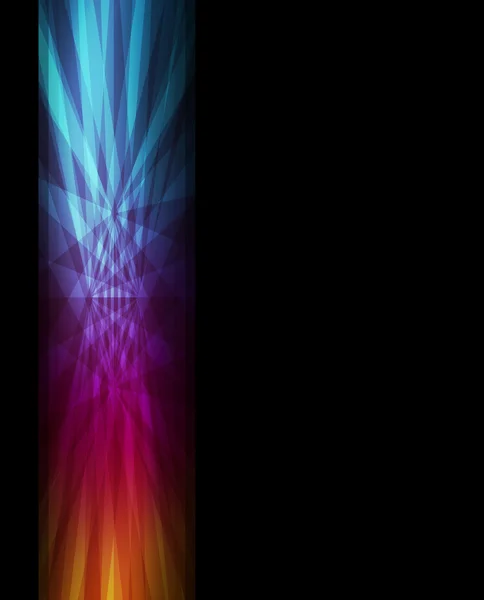 暗い背景ベクトルにネオン抽象的な線設計 — ストックベクタ