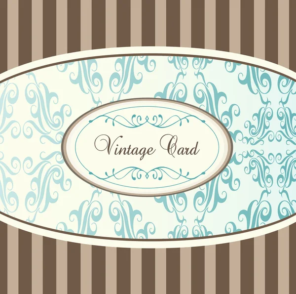 Vintage Menü Vektor Hintergrund mit blauen Elementen — Stockvektor
