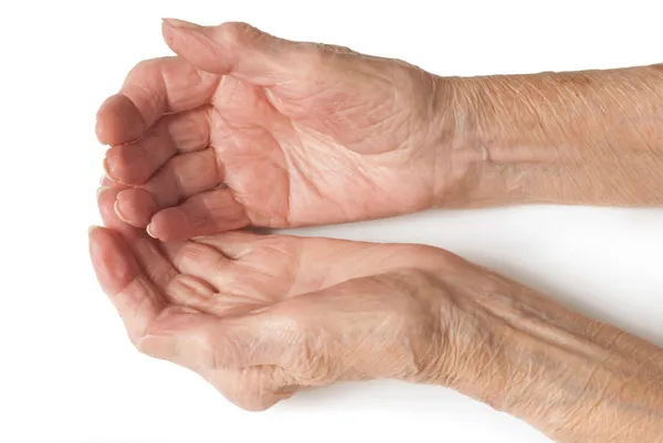Руки старушек — стоковое фото
