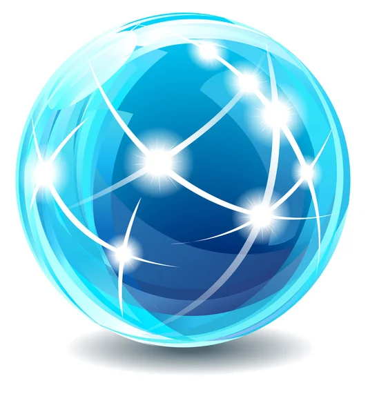 Globe des communications — Image vectorielle