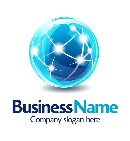 Design de logotipo de negócios 3D — Vetor de Stock