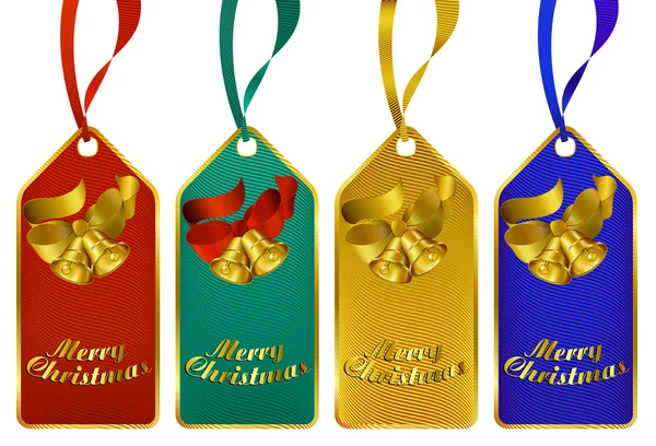 stock vector Merry Christmas gift tags