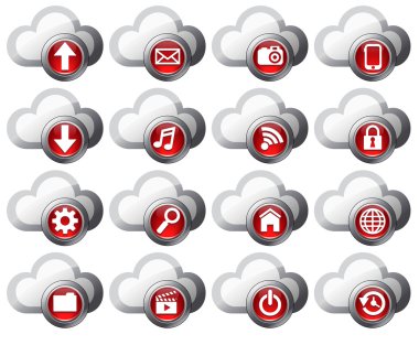 Cloud Computing icons clipart