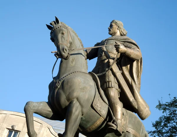 Sculpture de cheval de cavalier — Photo