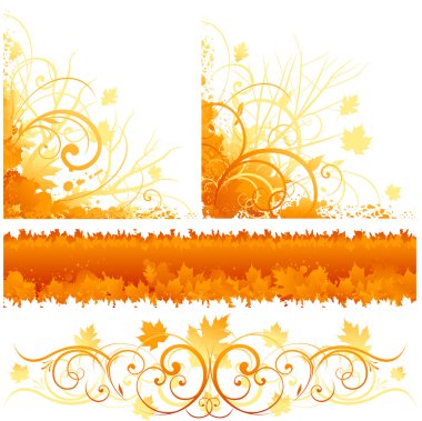 Autumn decorative design clipart