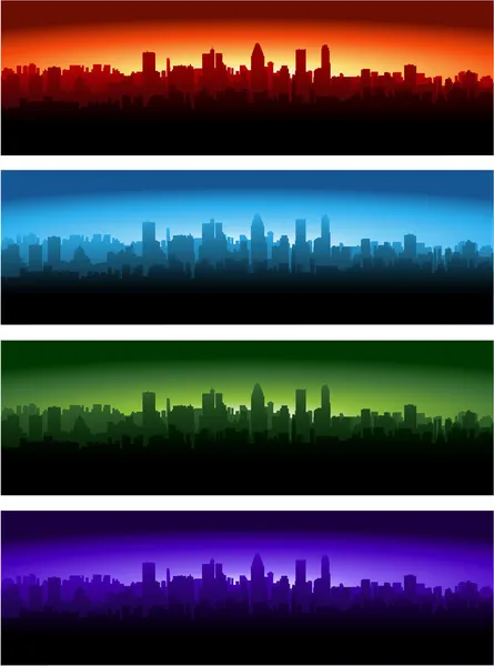 Panoramy miasta — Wektor stockowy