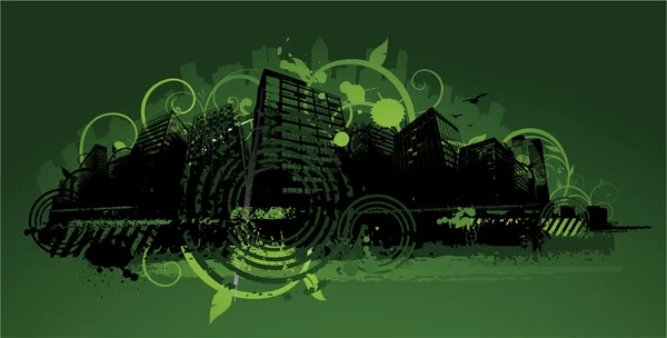 Abstrakt city design bakgrund — Stock vektor