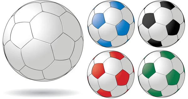 Illustrazione palla da calcio — Vettoriale Stock