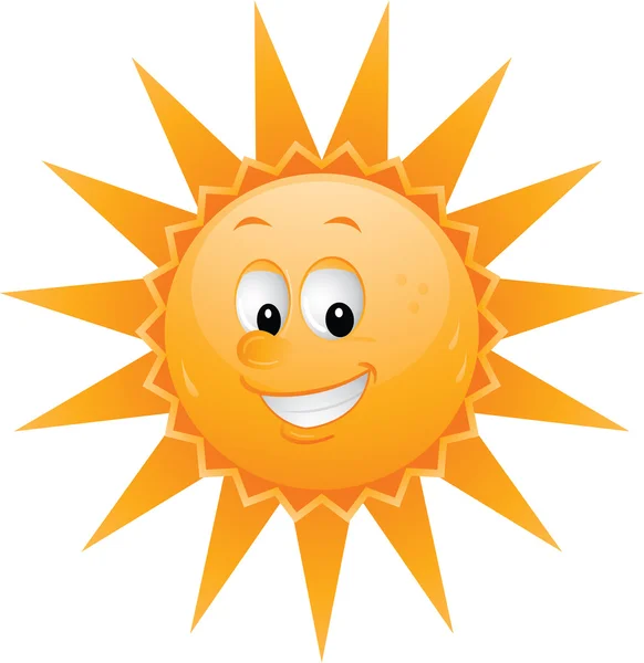 Sun cartoon icon — Stock Vector